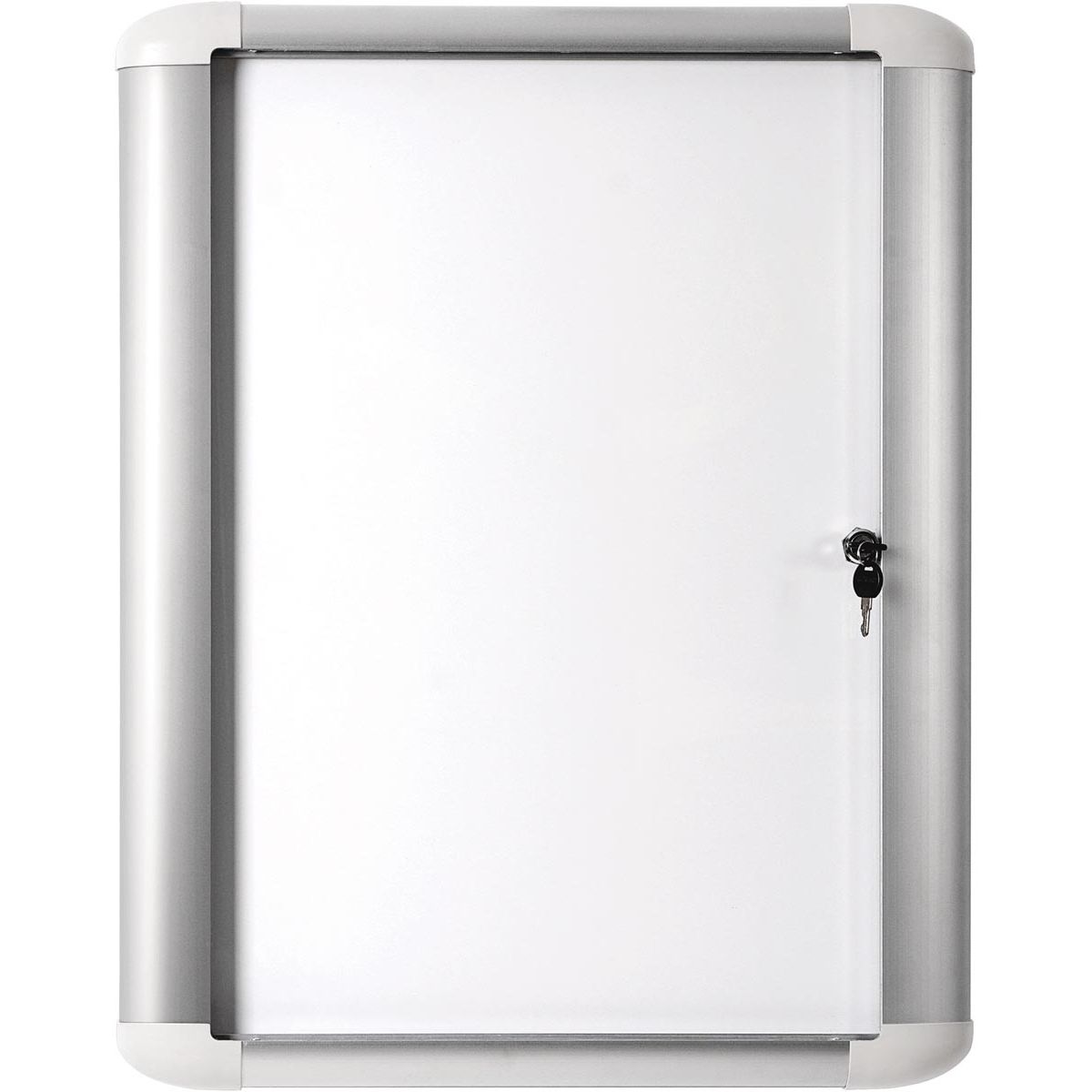 Pergamy - Vetrina Excellence in vetro con fondo magnetico, per esterno, ft 4 x A4