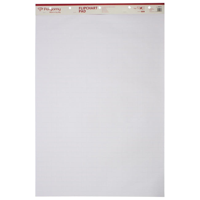 Pergamy - Pergamy flipchartpapier, ft 65 x 98 cm, geruit en blanco, pak met 50 blad