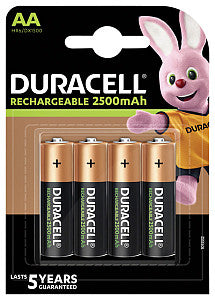 Duracell - Batterie rechargeable 4xaa 2500mAh Ultra | 10 pièces