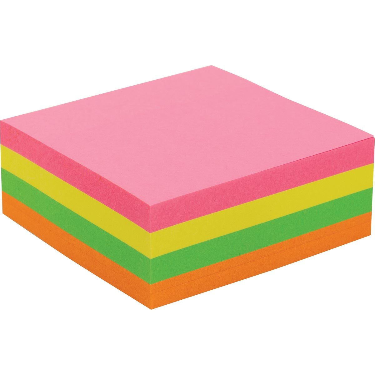 Pergamy - Pergamy jumbo notes, ft 76 x 76 mm, 320 vel, geassorteerde neonkleuren