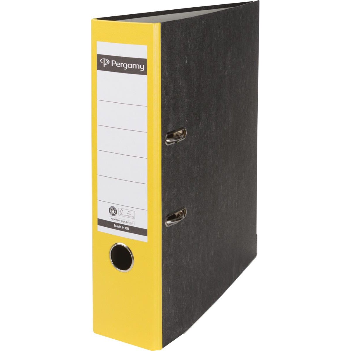 Pergamie - Pergamie Orderner, pour Ft A4, du carton, arrière de 8 cm, jaune nuageux