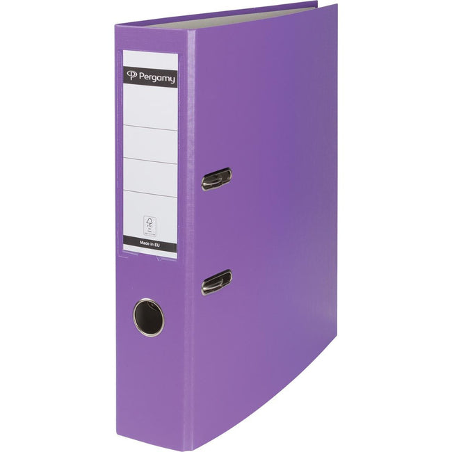 Pergamie - Pergamie Order, pour Ft A4, de PP et papier, sans bord protecteur, arrière de 7,5 cm, violet