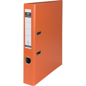 Pergamy - classeur, pour ft A4, en PP et papier, sans bord de protection, dos de 5 cm, orange