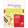 Pergamy -   transparante notes, ft 76 x 76 mm, 50 vel, geel