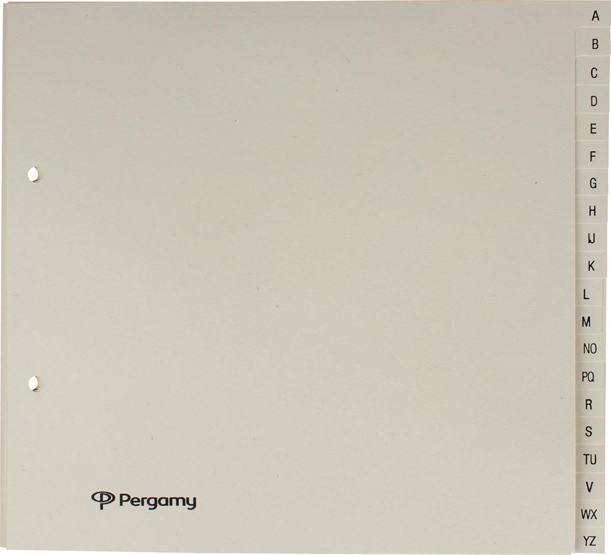 Pergamy - Pergamy tabbladen ft 21 x 23 cm, 2-gaatsperforatie, gems, A-Z met 20 tabs