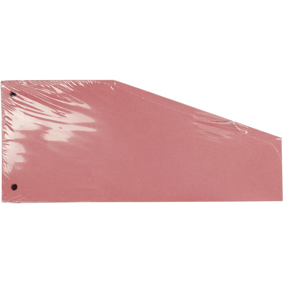 Pergamy - Strisce divisorie trapezoidali, confezione da 100 pezzi, rosa