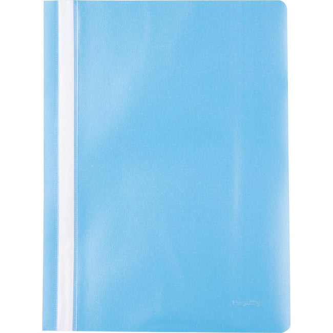 Pergamy - Schnellfix-Ordner, ft A4, PP, 5er-Pack, blau