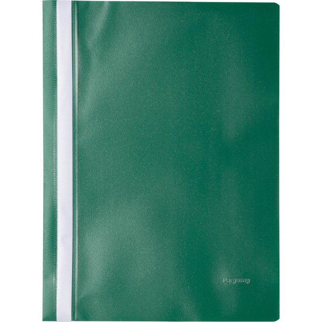 Pergamy -   snelhechtmap, ft A4, PP, pak van 25 stuks, groen