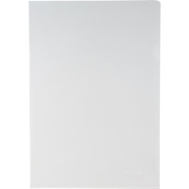 Pergamy - L-Ordner, ft A4, 90 Mikron PP, Karton mit 100 Stück, transparent
