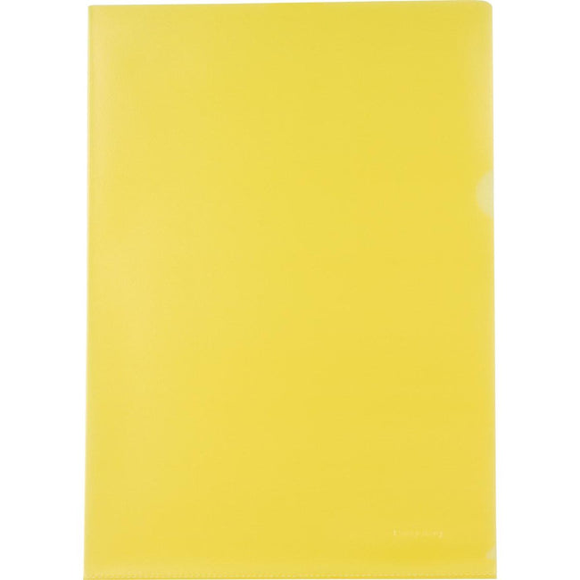 Pergamy - L-folder, ft A4, PP of 120 micron, pack of 25 pieces, yellow