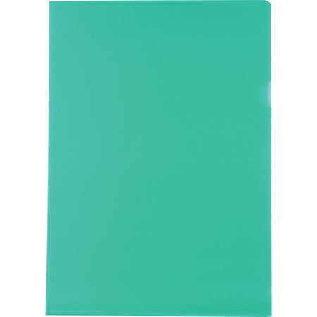 Pergamy - Dossier en L, ft A4, PP de 120 microns, paquet de 25, vert