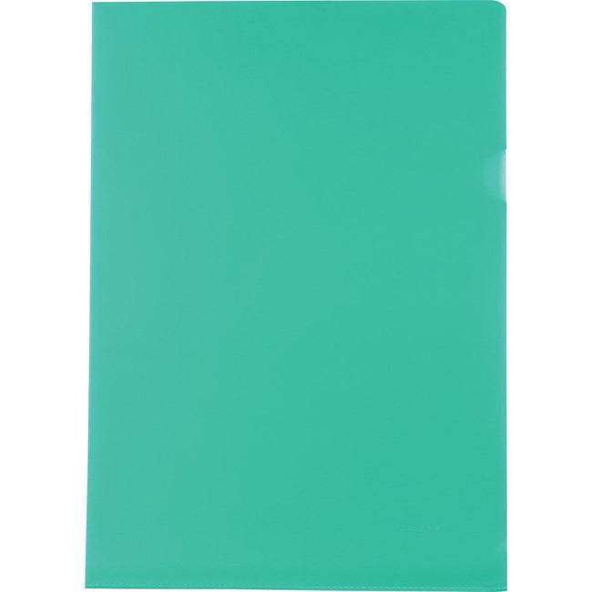 Pergamy - Dossier en L, ft A4, PP de 120 microns, paquet de 25, vert