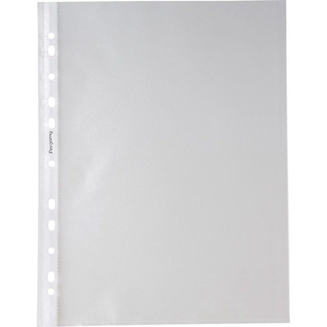 Pergamy - perforated show bag, ft A4, 11-hole perforation, grained PP of 60 micron, pack of 200 pieces