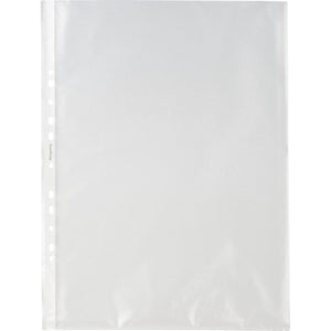 Pergamy - sac de présentation perforé, ft A3 portrait, perforation 11 trous, PP grainé, paquet de 100 pièces
