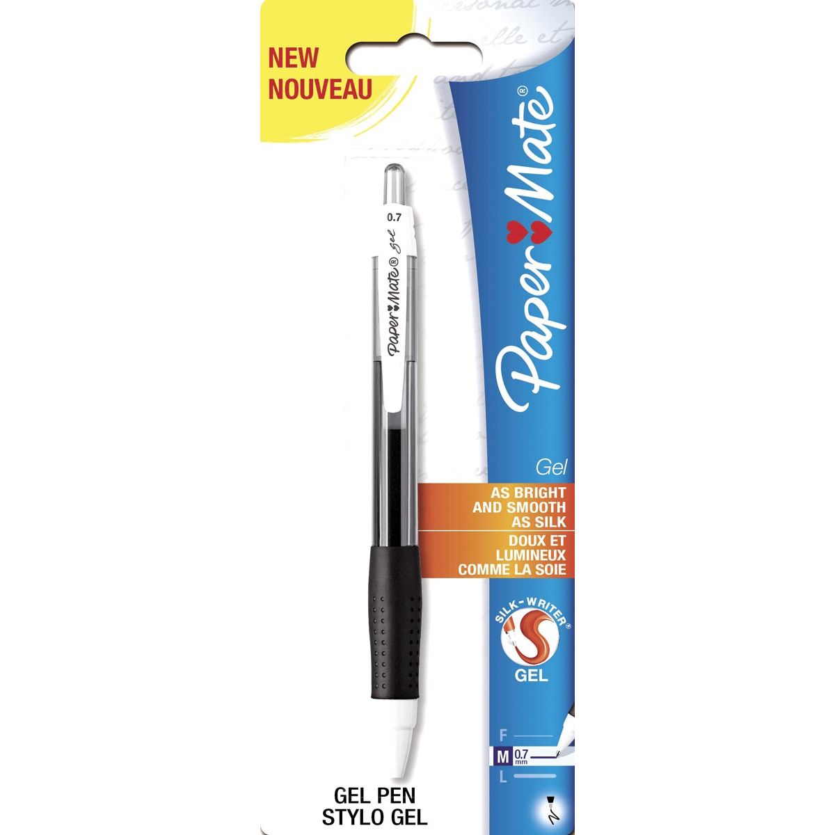 Paper Mate - Gelroller Gel Black, sur la blister