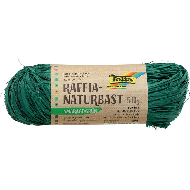 Folia - raffia emerald green