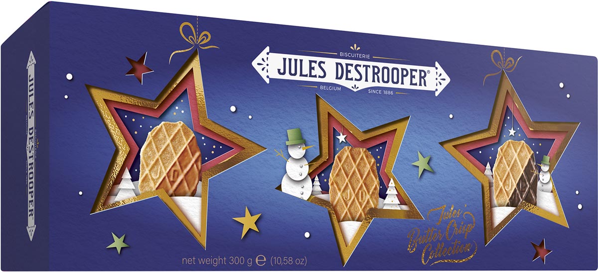 Jules Destrooper - Kekse, Butter Crisp Collection, 300 g Box