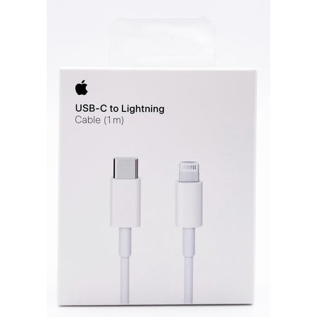 Apple - cable Lightning (8 pines) a USB-C, 1 m, blanco