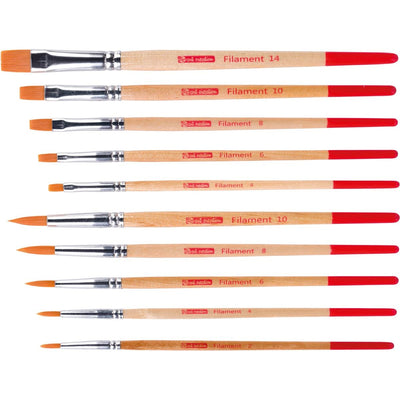 Talens Art Creation - Pennelli per acquerello Art Creation in poliestere assortiti, set di 10 pennelli