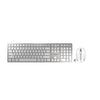 CHERRY -   DW 9100 SLIM toetsenbord Inclusief muis Universeel RF-draadloos + Bluetooth QWERTY Amerikaans Engels Zilver