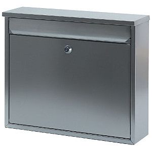 Wall Letterbox Matte Edelstahl 36x10x31cm