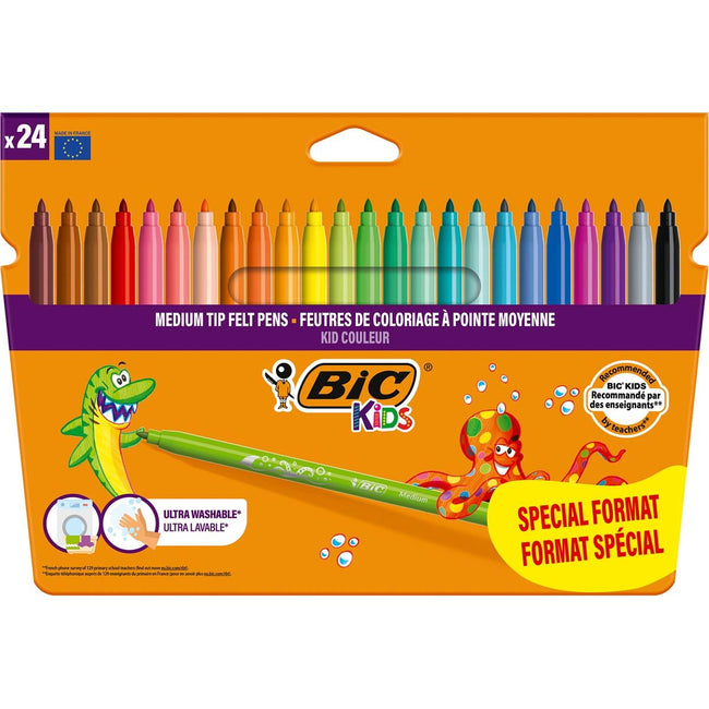 BIC -  Kids viltstift Couleur, blister van 18 + 6 gratis
