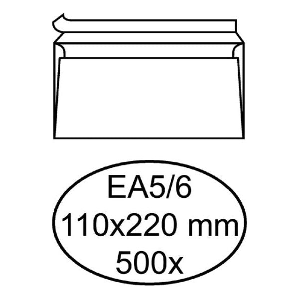 Enveloppe Hermes Digital Ea5 / 6 110x220NM-Adhesive White 500st