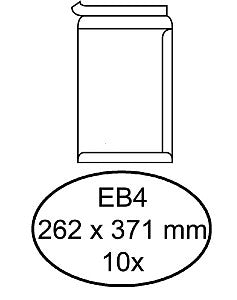 Hermes - Einhülle Tat EB4 262x371mm selbstadhäsiv weißer Anzug von 10 Teilen