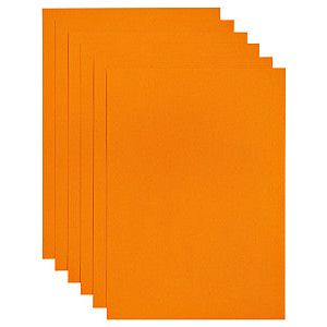 Papier copie Papicolor A4 200gr 6 feuilles orange