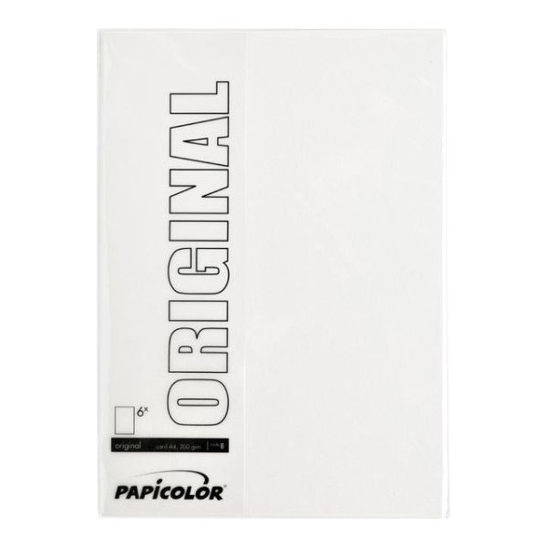 Papicolor - Kopierpapier Papicolor A4 200gr White | Packen Sie ein 6 Blatt ein