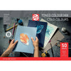Talens - carta da disegno colorata, 180 g, ft 21 x 29,7 cm, A4, colori freddi assortiti, blocco da 50 fogli