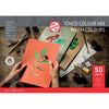 Talens - carta da disegno colorata, 180 g, ft 21 x 29,7 cm, A4, colori caldi assortiti, blocco da 50 fogli