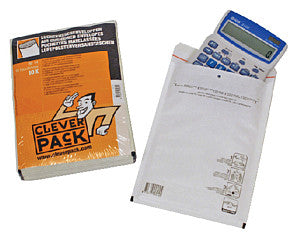 Cleverpack - Enveloppes de coussin d'air Cleverpack, ft 180 x 265 mm, avec fermeture de bande, blanc, paquet de 10 pièces