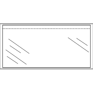 Cleverpack - Cleverpack -Dokumentenhalter, Undruck, ft 230 x 112 mm, Packung mit 100 Teilen