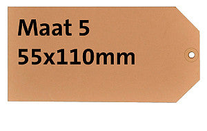 HF2 - Etikettenkarton NR5 200gr 55x110 mm Chamois 1000 Stück