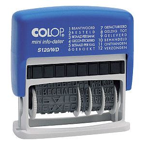 Colop - Woord-datumstempel  s120 mini-info dater 4mm