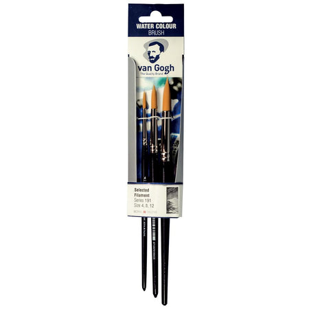 Van Gogh - Aquarellpinsel-Set 191 mittel, Set mit 3 Pinseln