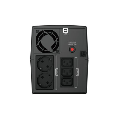 CONCEPTRONIC -   ZEUS04EM UPS Line-interactive 2,2 kVA 1320 W 5 AC-uitgang(en)