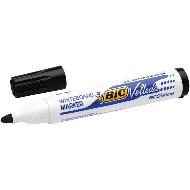 BIC - Viltstift 1701 whiteboard rond zwart 1.4mm | 12 stuks