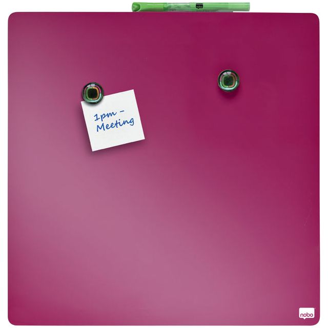 Nobo - Whiteboard Nobo Tegel 36x36cm Pink Painted | 8 Stücke