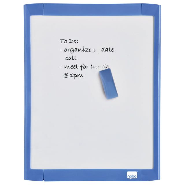 Nobo - Whiteboard nobo 21.6x28cm gelakt assorti | 6 stuks