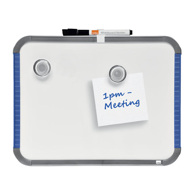 Nobo - Slimline mini magnetisch whiteboard, staal, ft 22 x 28 cm