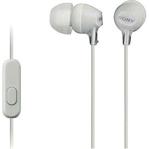 Sony - Plugs d'oreille EX15AP Microphone blanc | Blister un 1 morceau