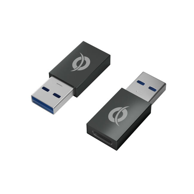 CONCEPTRONIC -   DONN10G tussenstuk voor kabels USB A USB C Zwart