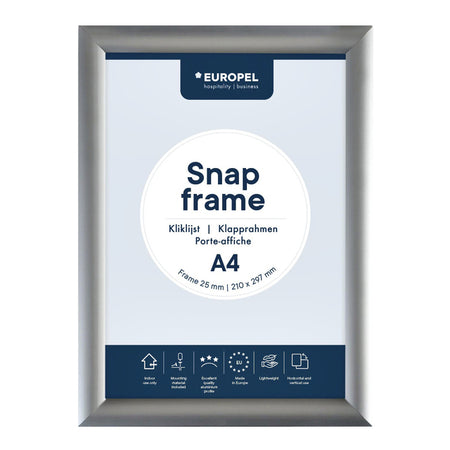 Europel - Cornice a scatto A4 25mm | 10 pezzi