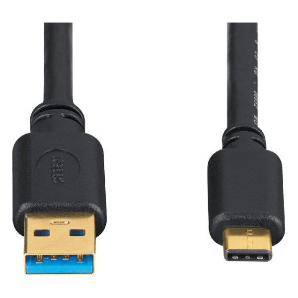 Kabel Hama USB C-A 3,1 0,75 Meter schwarz