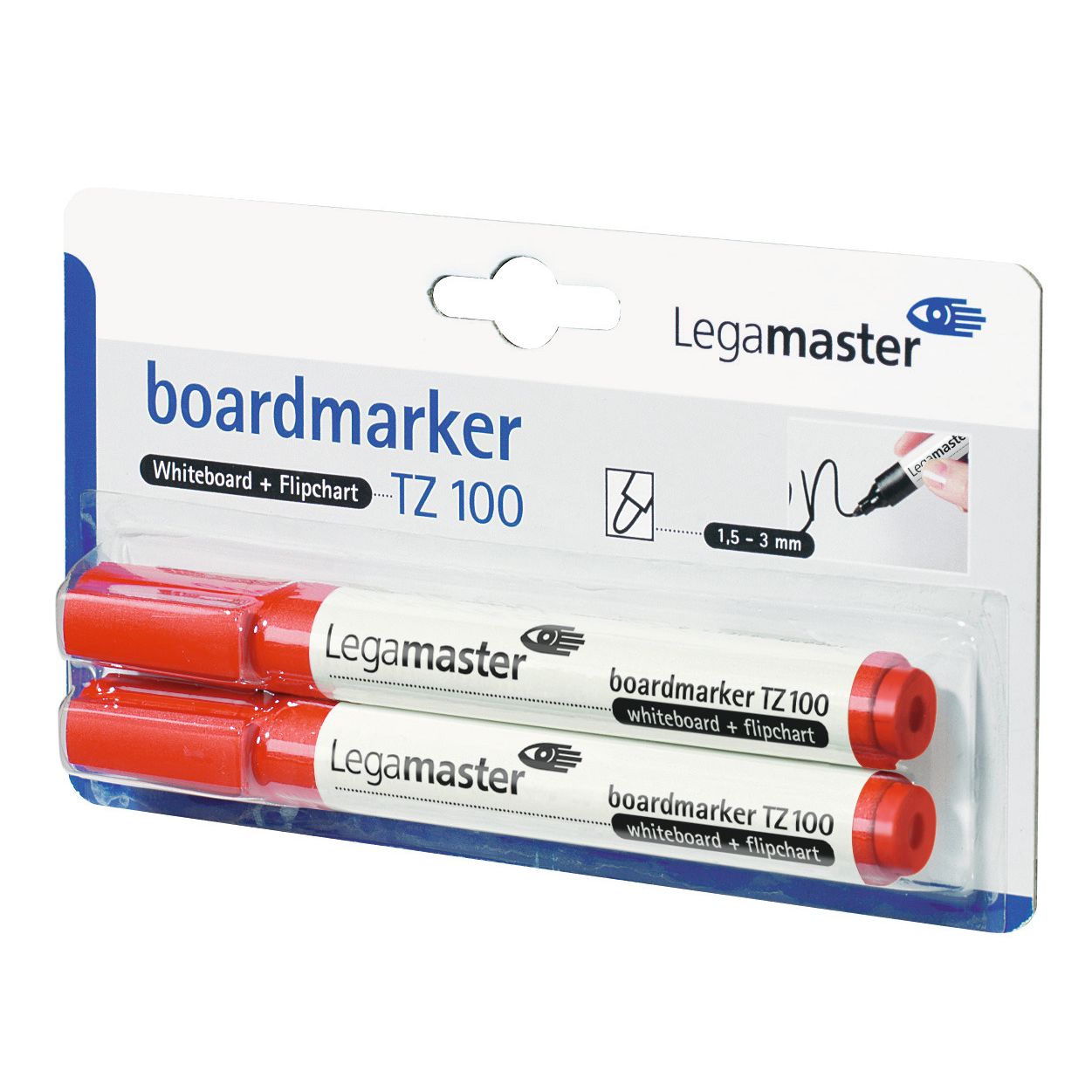 Legamaster -  Whiteboardmarker  tz100 2mm 2st rd | 10 stuks