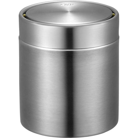 Eko - Pattumiera Fandy modello da tavolo con coperchio basculante da 1,5 litri in acciaio inox