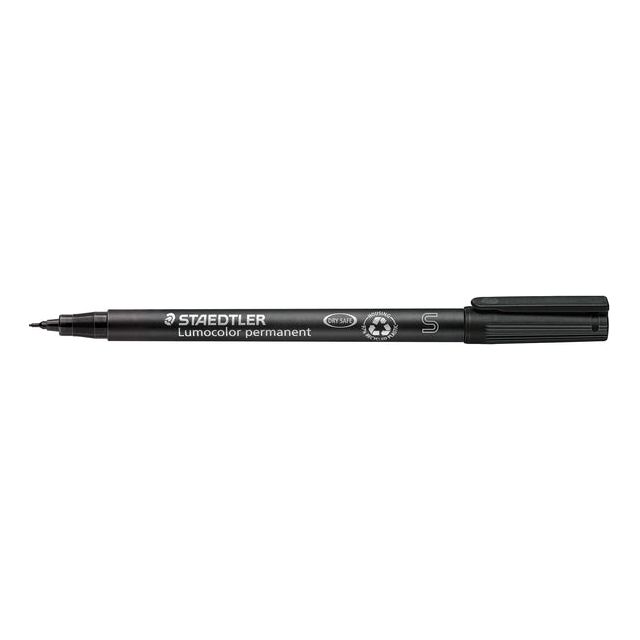 Staedtler - Filz -Tip Pen OHP Lumo SF 313 Perm Black | 1 Stück | 10 Stück