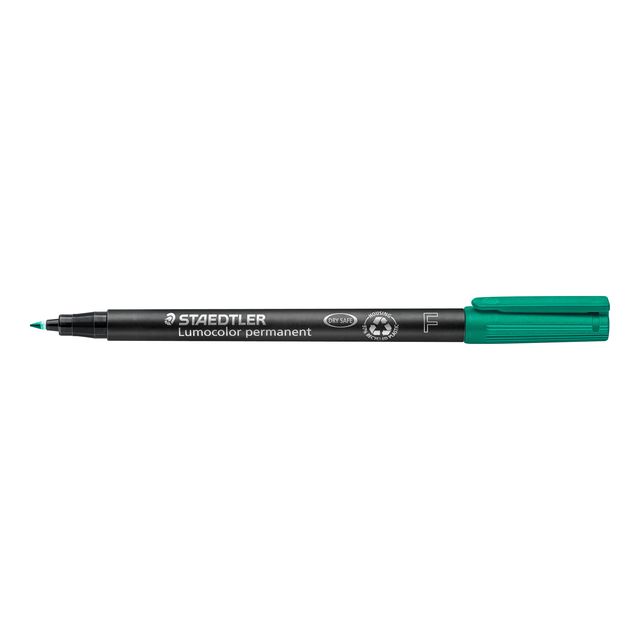 Staedtler - Rotulador Lumocolor 318 permanente F verde | 10 piezas
